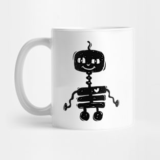 Baby Robot lino style Mug